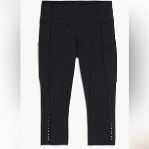 Lululemon Fast and Free Reflective 19” Crop Black Size 6